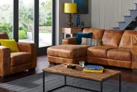 Use Modern Brown Leather Sofa to Create More Sophisticated Living Room