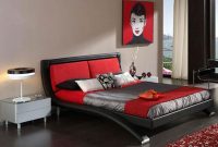 Simple but Elegant Black and White and Red Bedroom Ideas