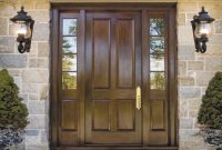 Wooden Front Doors with Side Panels